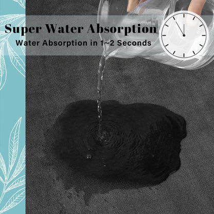 Super absorbent floor mat, super absorbent bath mat, super anti slip