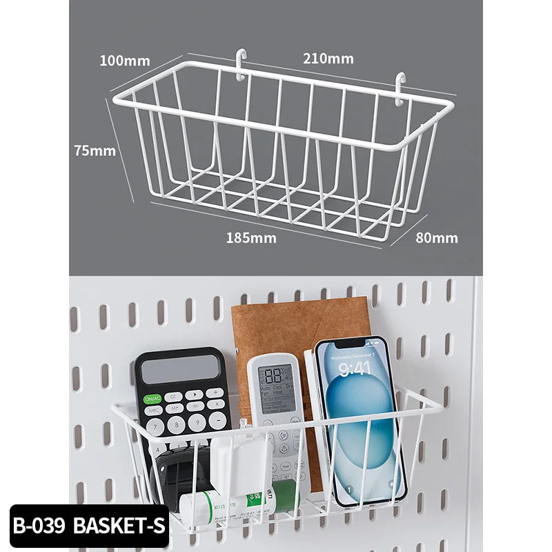 No-Holes Home Organization | This Wall Pegboard Displays