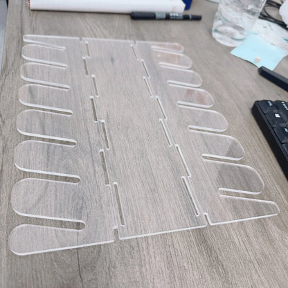 Acrylic Cap Storage Rack with Slots Baseball Cap Display Stand