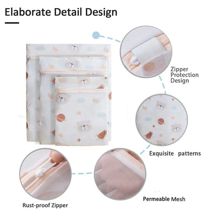 Laundry Bags Dirty Clothes Organize Pouch Cute Print Washing