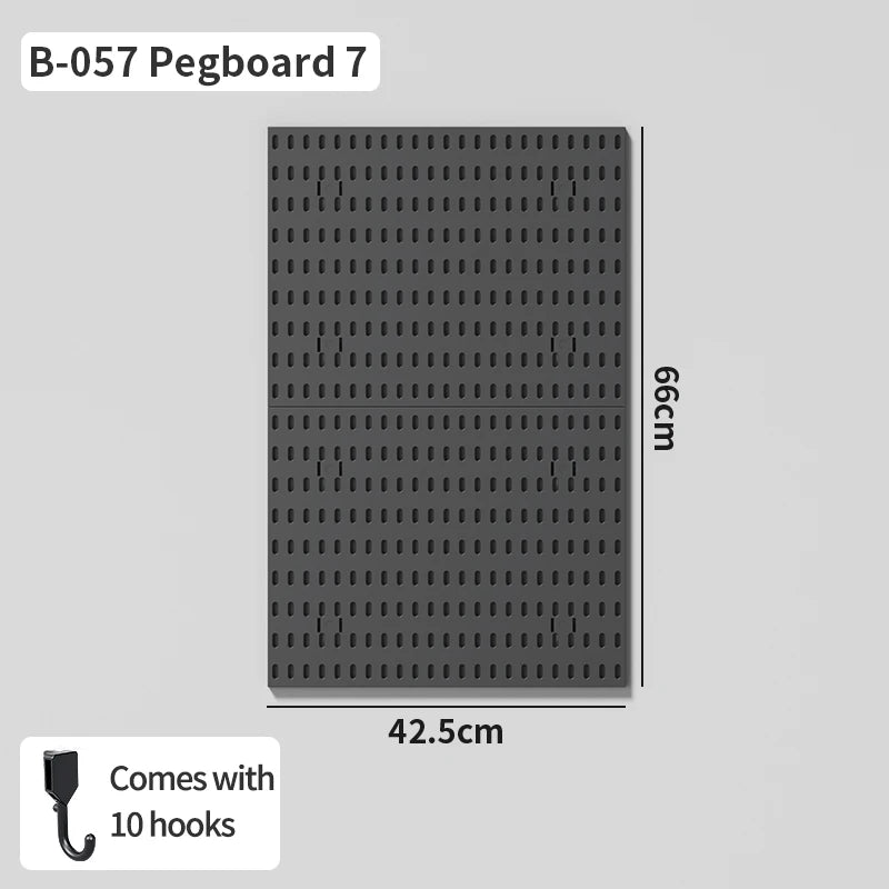 No-Holes Home Organization | This Wall Pegboard Displays