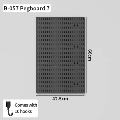 No-Holes Home Organization | This Wall Pegboard Displays