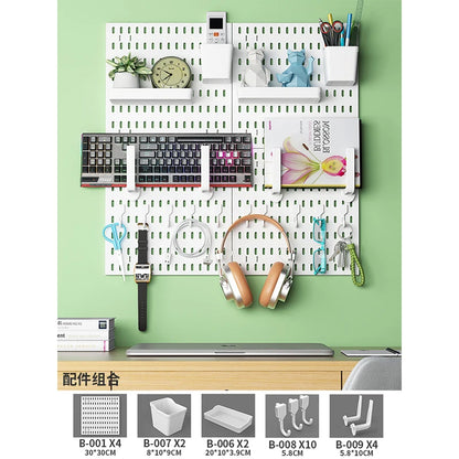 No-Holes Home Organization | This Wall Pegboard Displays