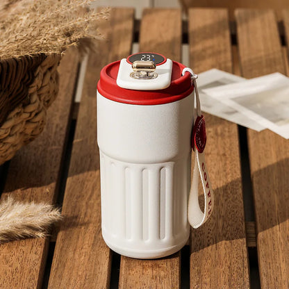Stainless Steel Thermo Water Bottle LED Temperature Display Coffee