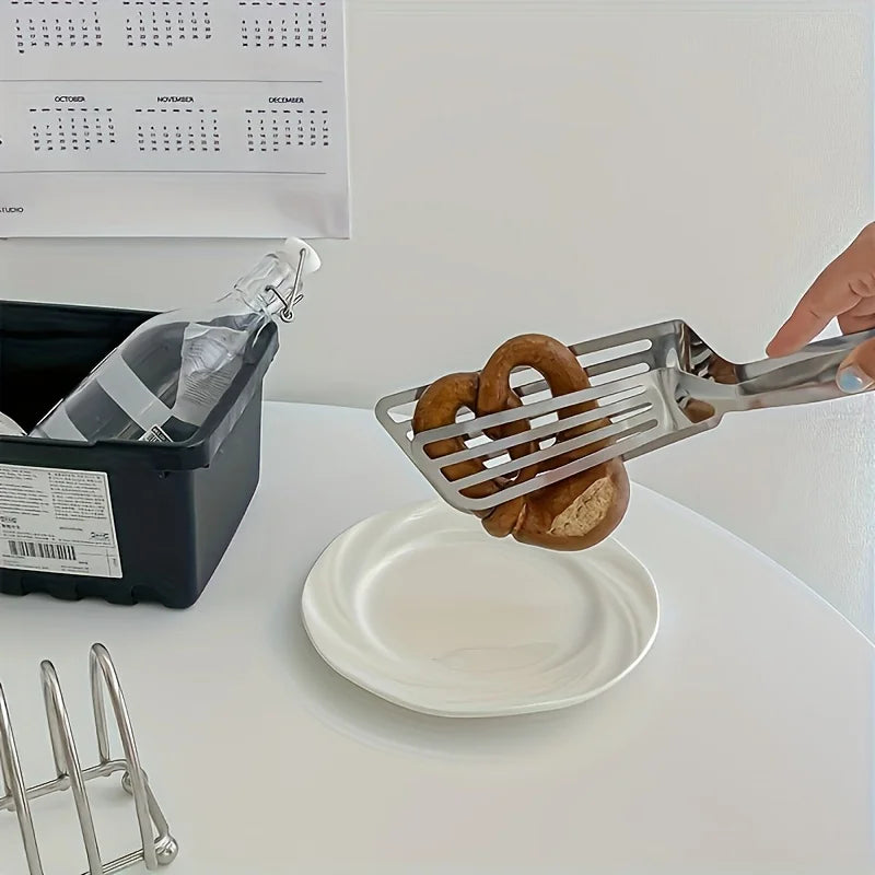 Stainless Steel Steak Tongs,Heat Resistant for Grilling&Flipping