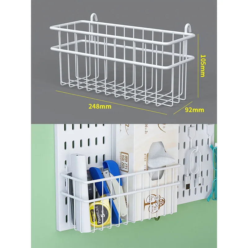 No-Holes Home Organization | This Wall Pegboard Displays