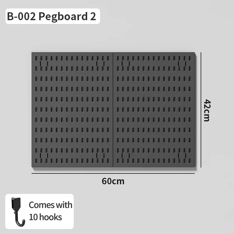 No-Holes Home Organization | This Wall Pegboard Displays