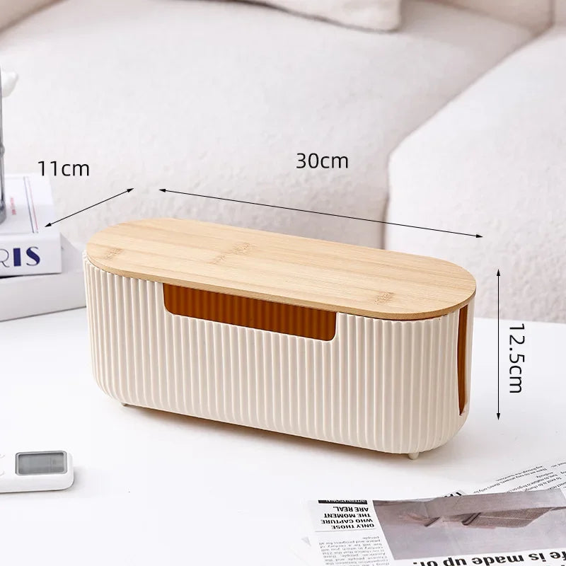 Cable Storage Box Desktop Power Strip Storage Box Dustproof