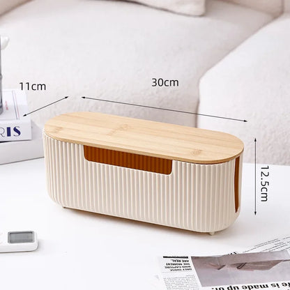 Cable Storage Box Desktop Power Strip Storage Box Dustproof