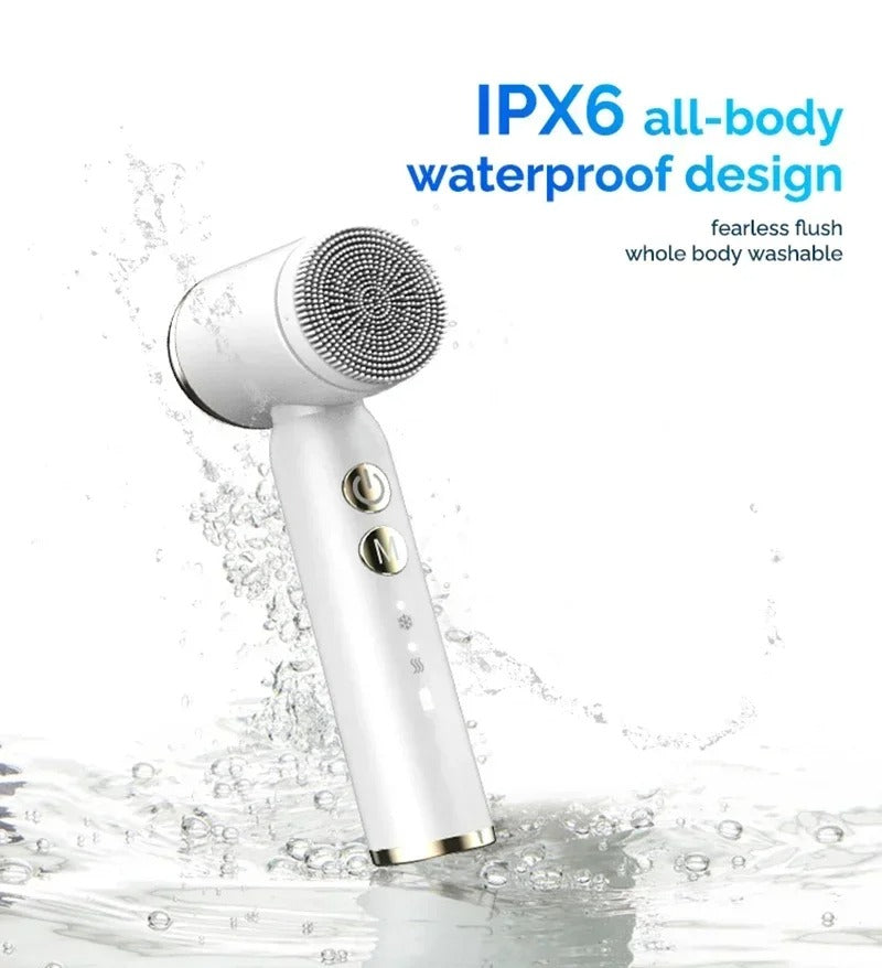 6 In 1 Electric Cleansing Brush Ultrasonic Facial Cleaner